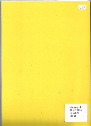 A5-Kartenpapier citronengelb