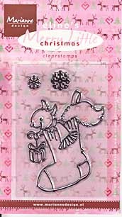 EC0137 Eline Clear Stamps X-Mas Stocking