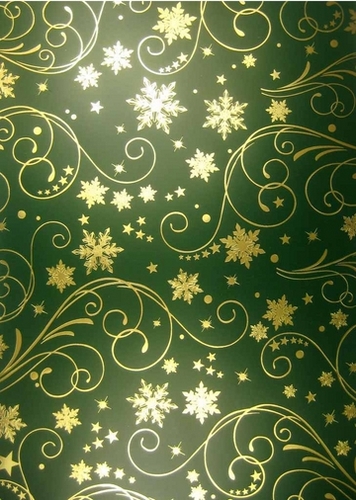 652005-0233 Satin Gold on Holly Green