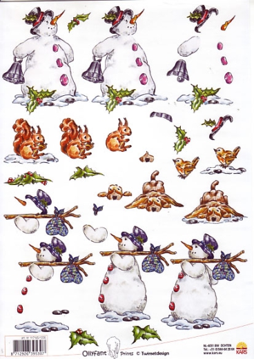 117145-1206 Ollifant-Serie Schneemann mit Glocke