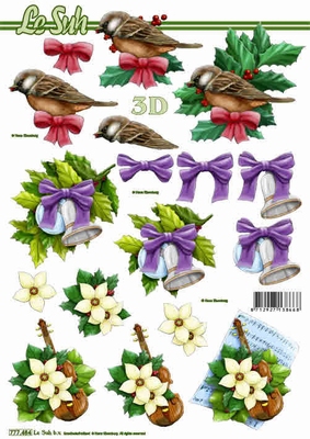 777484 Weihnachtsblumen mit Vogel