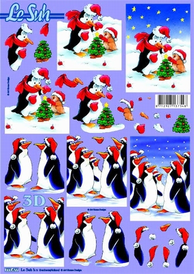 777477 Weihnachtspinguine