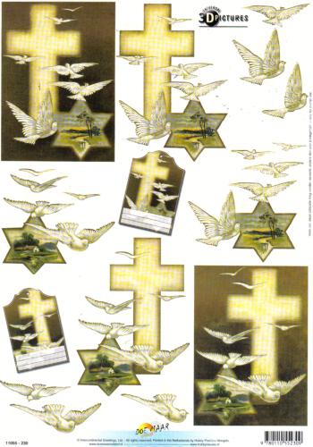 11055-230 Kreuz und weie Tauben