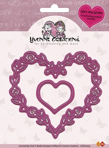 CDD10004 Yvonne Creations Love Collection Love Hearts