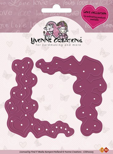 CDD10005 Yvonne Creations Love Collection Love Corners