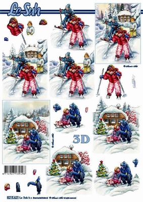 8215621 Kinder fahren Ski