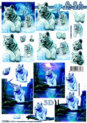 777525 Tiger in blau