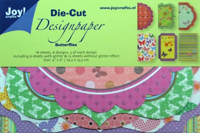 8011-0513 JoyCrafts Die-Cut Designpapier Butterlies