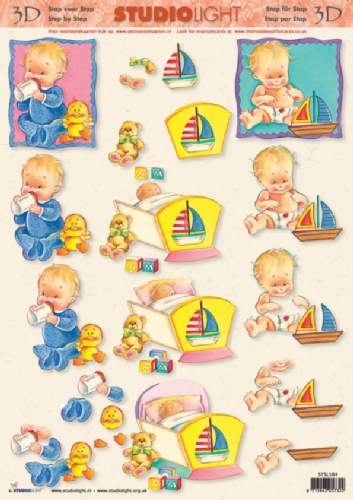 STSL584 Baby mit Schiff