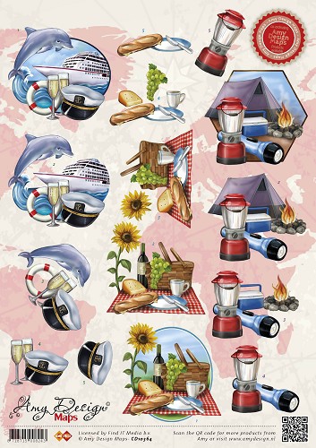 CD10364 Amy Design Maps Ferien Vakantie