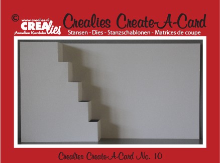 CCAC10 Crealies Create A Card Stanzschablone 10 Treppenkarte