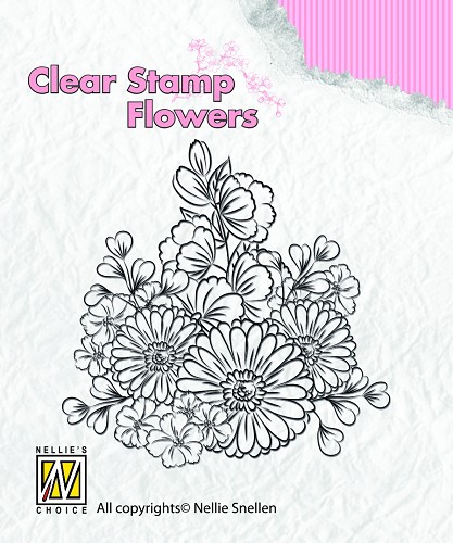 FLO010 NS Clear Stamps Flowers Gerberas
