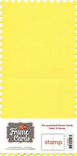 FC-4KST06 Frame Cards Vierkant  Kanarien gelb