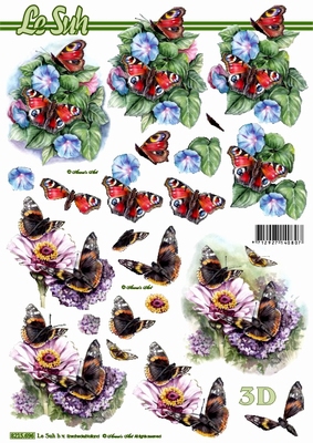 8215696 Schmetterling mit Blumen 2