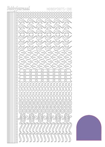 STDM189 Hobby-Dots Sticker Mirror Purple