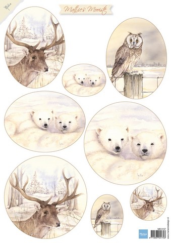 MB 0157 MD 3D Decoupage Bogen Mattie Hirsch