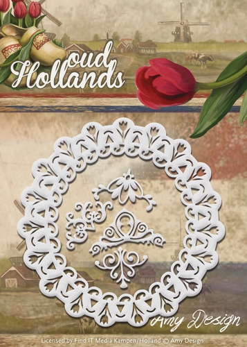 ADD10047 AD Stanzschablone Oud-Hollands Tulp Frame