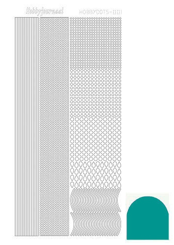 STDM01I Hobby-Dots Sticker Mirror Emerald