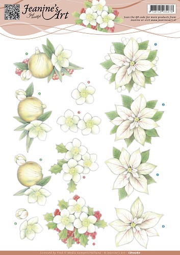 CD10760 JA Weie Weihnachtsblumen
