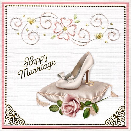 3DCE13018 Stickvorlage Wedding