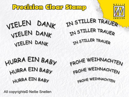 APST007 NS Clear Stamps Deutsche Texte