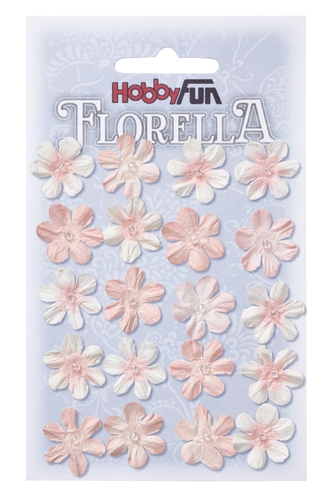 3866031 Florella Blumen aus Moerbijpapier 2 cm vaalrose