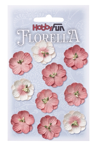 3866042 Florella Blumen aus Moerbijpapier 2,5 cm hortensia