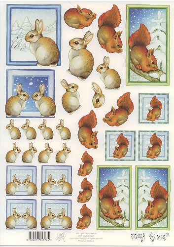 MR K 2625 Hase und Eichhrnchen