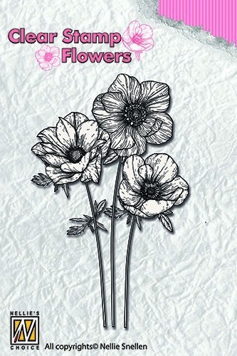 FLO015 NS Clear Stamps Flowers Anemones