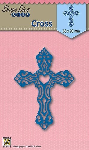 SDB005 NS Shape Die Blue Cross Kreuz