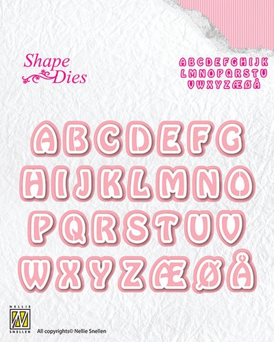 SD080x NS Shape dies Stanzschablonen Alphabet 3