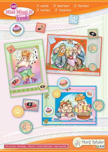 9.0097x MRJ Set Miss Mimi und Freunde A5 Set f�r 3 komplette Kart