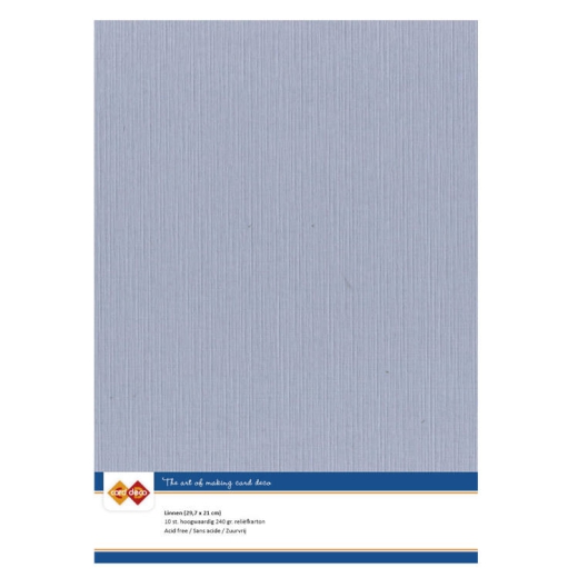 LKK-A4-52 Linnenkarton - A4 -Alt blau 1 Blatt