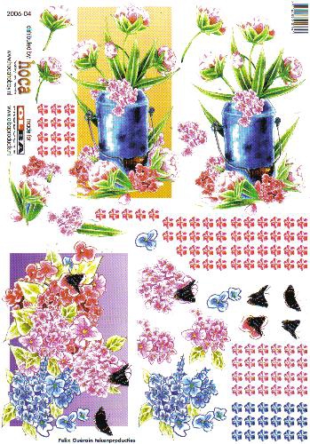 2006-04 3D Bogen Blumen in der Kanne