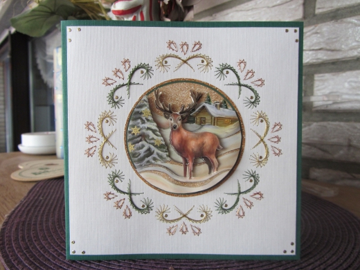 CD11359 AD Schneidebogen Christmas in Gold - Tiere in Gold