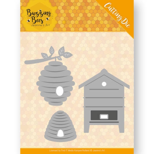 JAD10075 JA Stanzschablone Buzzing Bees - Beehives