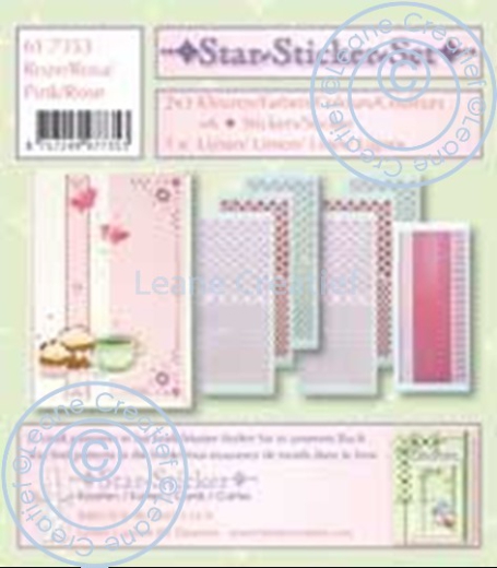 LCR61.7353 Star Sticker Set rosa