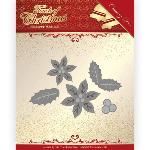 PM10187 Dies - Precious Marieke - Touch of Christmas - Poinsettia PM10187 Dies - Precious Marieke - Touch of Christmas - Poinsettia
