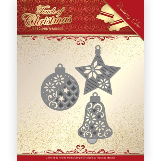PM10185 Dies - Precious Marieke - Touch of Christmas - Christmas Baubles