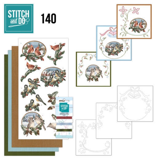 STDO140 Stitch & Do 140 Nostalgische Weihnachten  Vgel