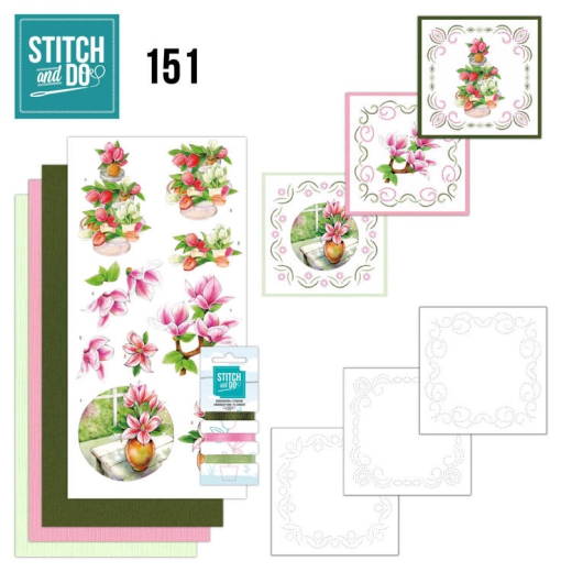 STDO151 Stitch & Do 151 JA Welcome Spring Willkommen Frhling