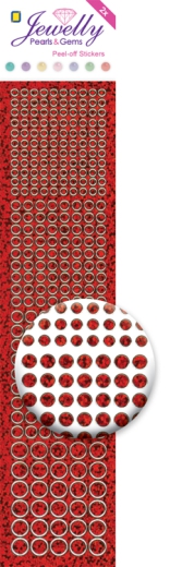 3.8047 Jewelly Pearls & Gems Dots Diamond Red, 2 Bogen