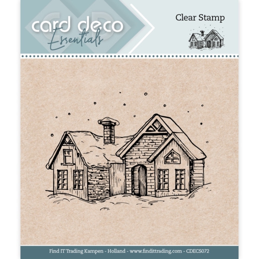 CDECS072 Card Deco Essentials - Clear Stamps - Haus im Schnee