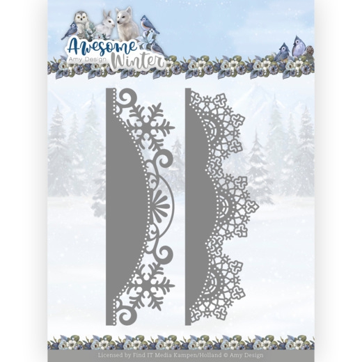 ADD10255 AD Stanzschablone Awesome Winter - Winter Lace Border