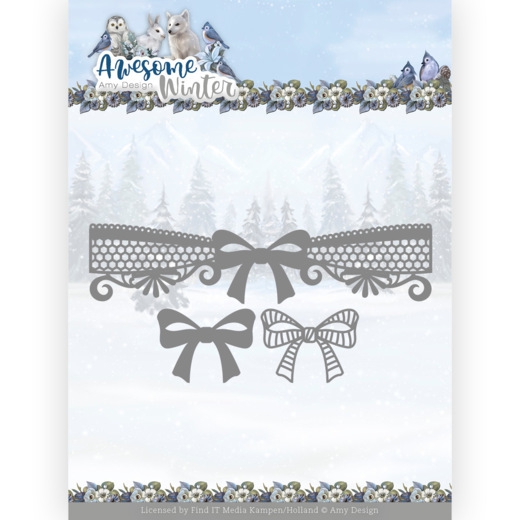 ADD10254 AD Stanzschablone Awesome Winter - Winter Lace Bow