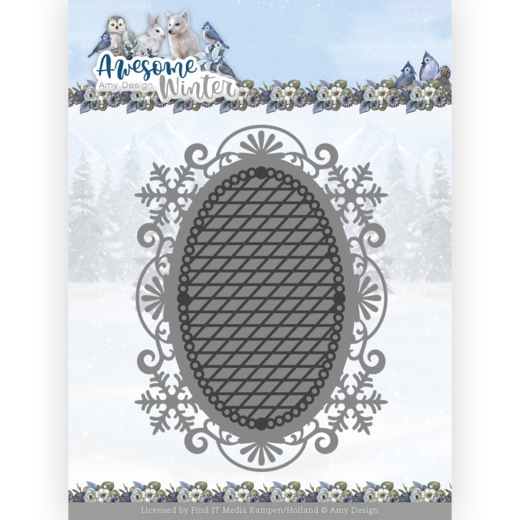 ADD10253 AD Stanzschablone Awesome Winter - Winter Lace Oval