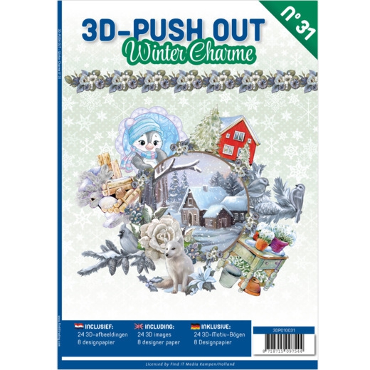 3DPO10031 3D Push Out book 31 Winter Charme