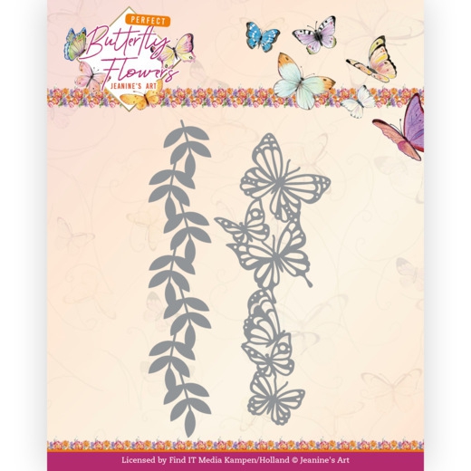 JAD10149 JA Stanzschablone Perfect Butterfly Flowers Large Butterfly Edge
