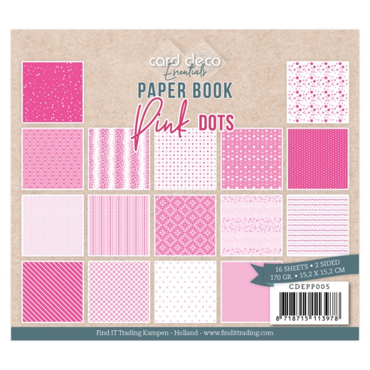 CDEPP005 Card Deco Essentials Pink Dots