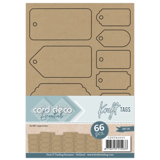 CDETAG003 Card Deco Essentials Kraft Tags (Labels)